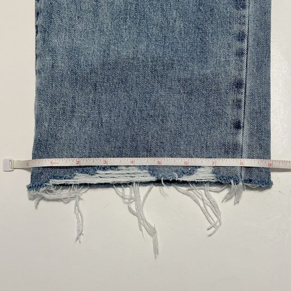 Pistola Cassie High Waist Ripped Crop Straight Leg Jeans In Los Feliz  Size 30 - Picture 12 of 16